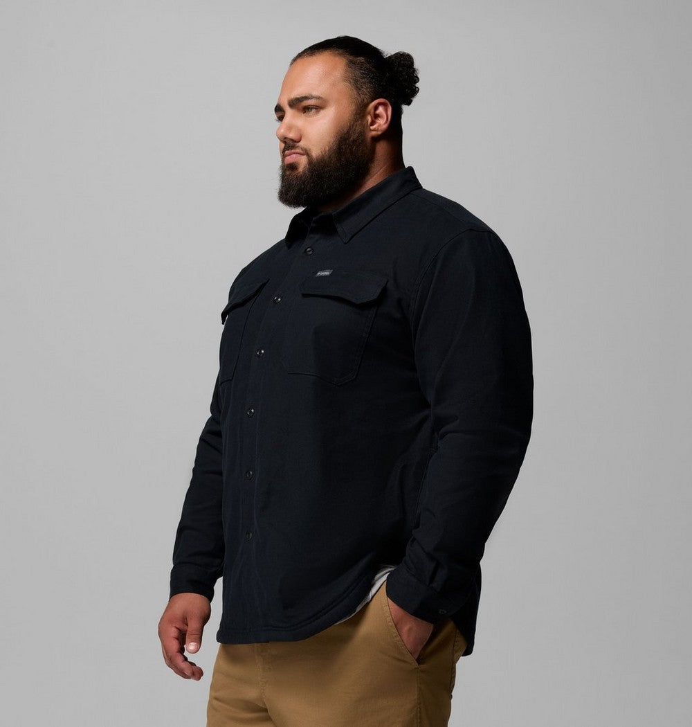 Men's Big Fleece-Lined Shirt Jacket - Blue