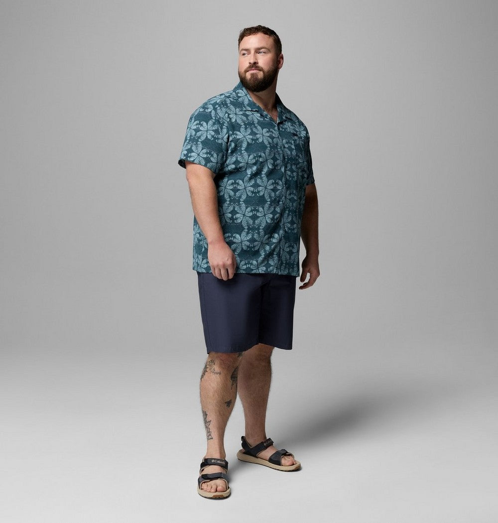 Men's Big Short-Sleeve Printed Camp Shirt