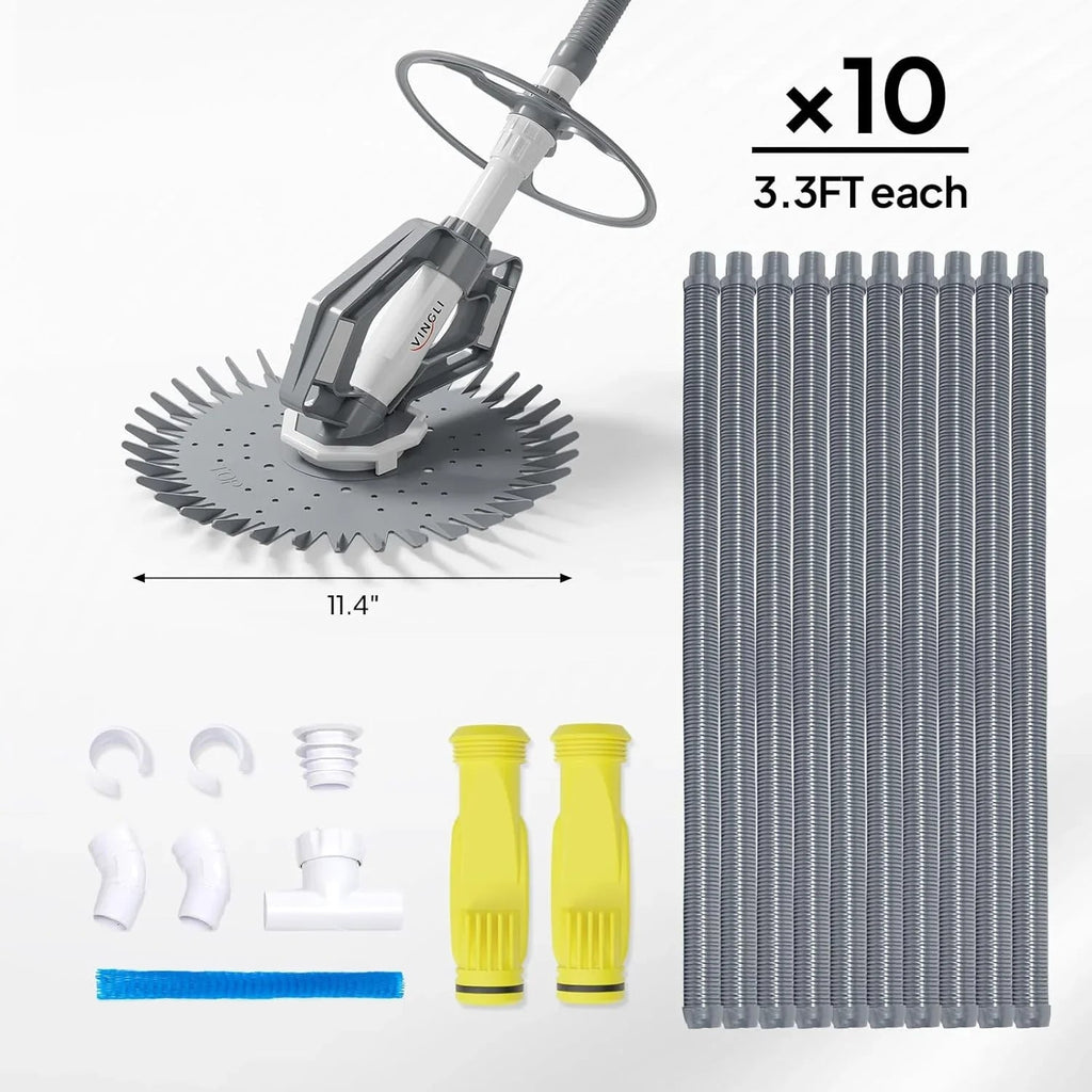 Automatic Suction Pool Cleaner With 33FT Hoses - Pool Cleaner 277