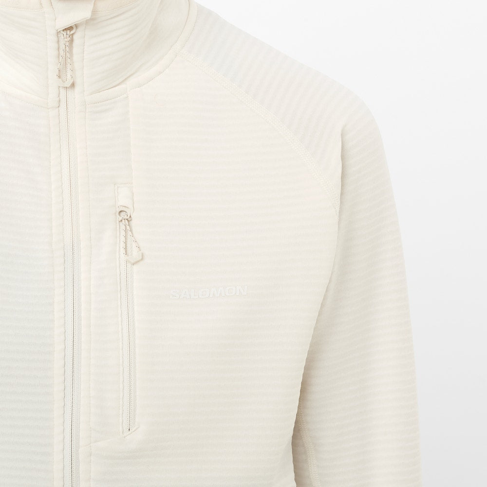 Women's Lightweight Full-Zip Fleece - White
