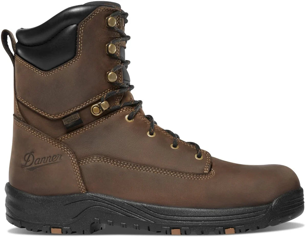 Men's 8-Inch Insulated Waterproof Work Boot - Brown