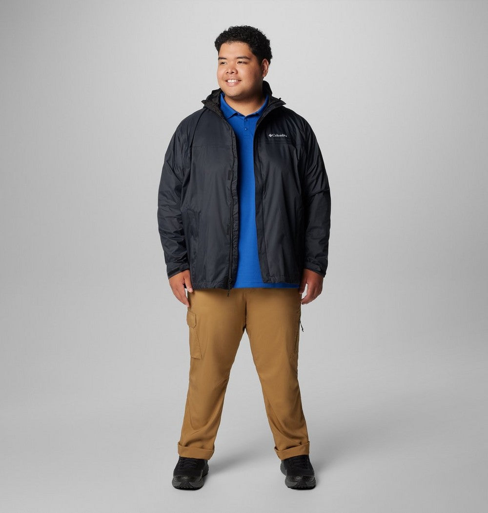 Men's Big Seam-Sealed Rain Jacket - Blue