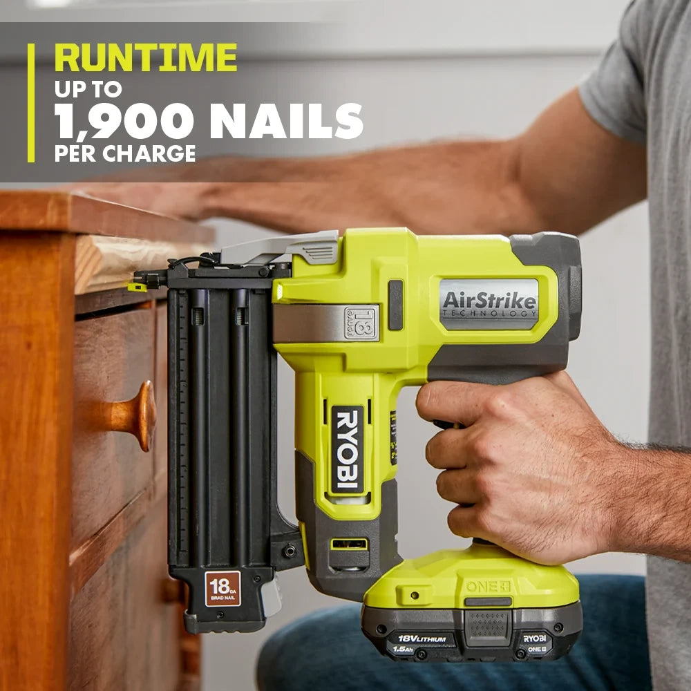 18V 18-Gauge Cordless Brad Nailer Kit