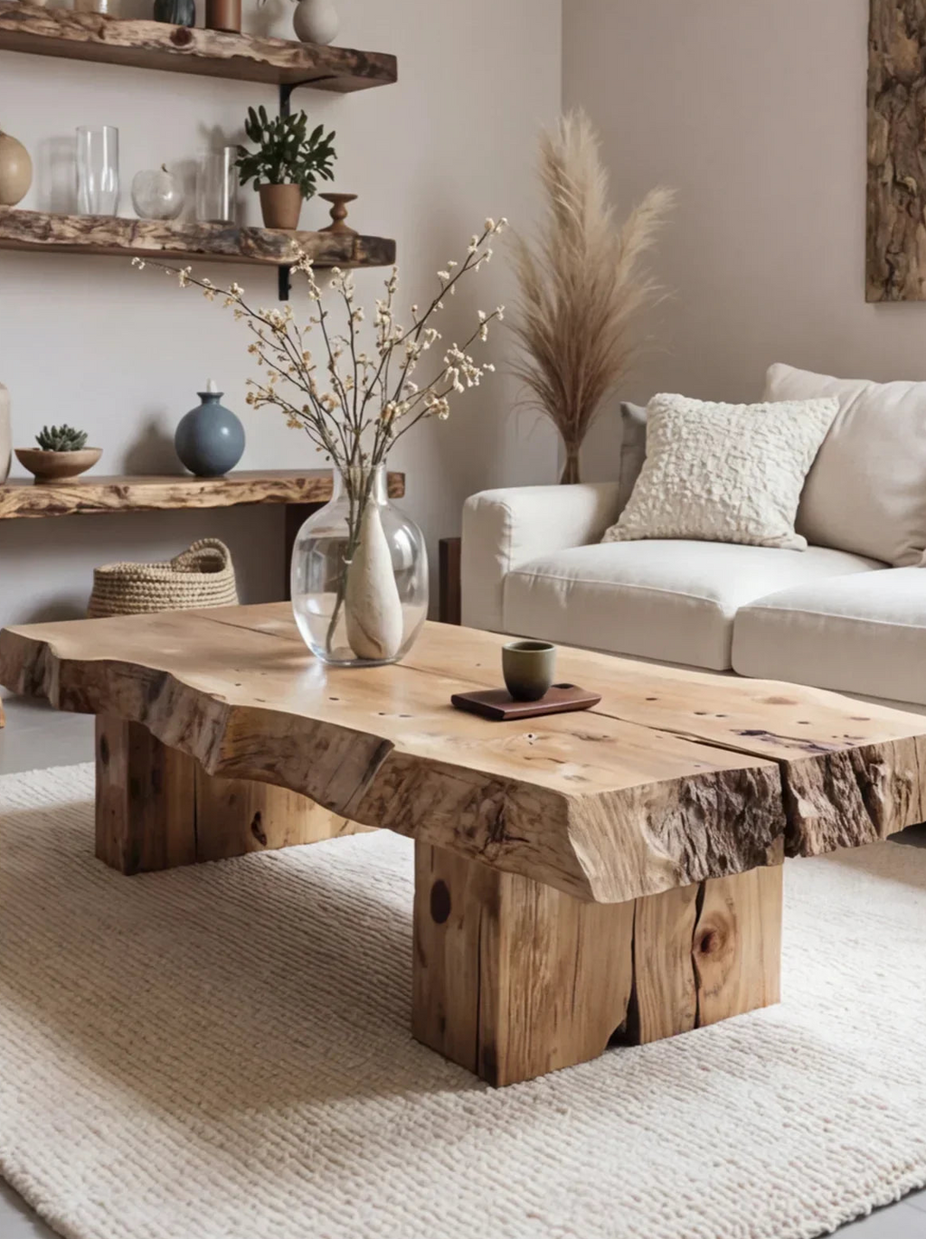 Rustic Handmade Wooden Coffee Table