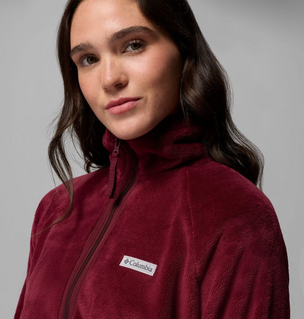 Women's Cropped Sherpa Full-Zip Fleece - Green