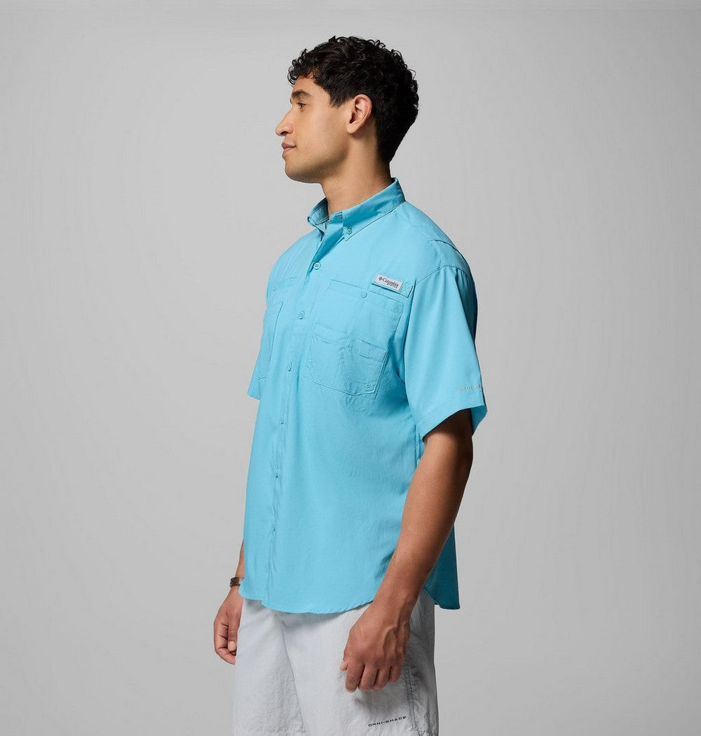 Men's Short-Sleeve Fishing Shirt - Blue