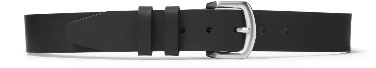 Oil-Tanned Leather Belt - Black
