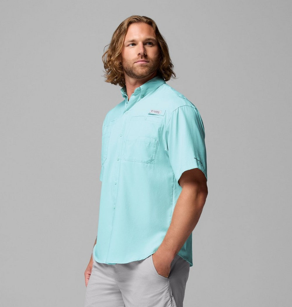 Men's Short-Sleeve Fishing Shirt - Blue