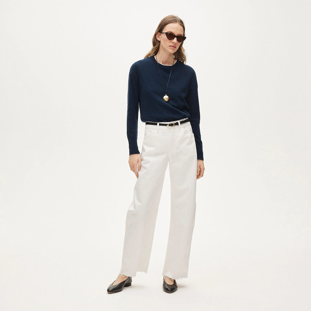 Cashmere Classic-Fit Crewneck Sweater - Black