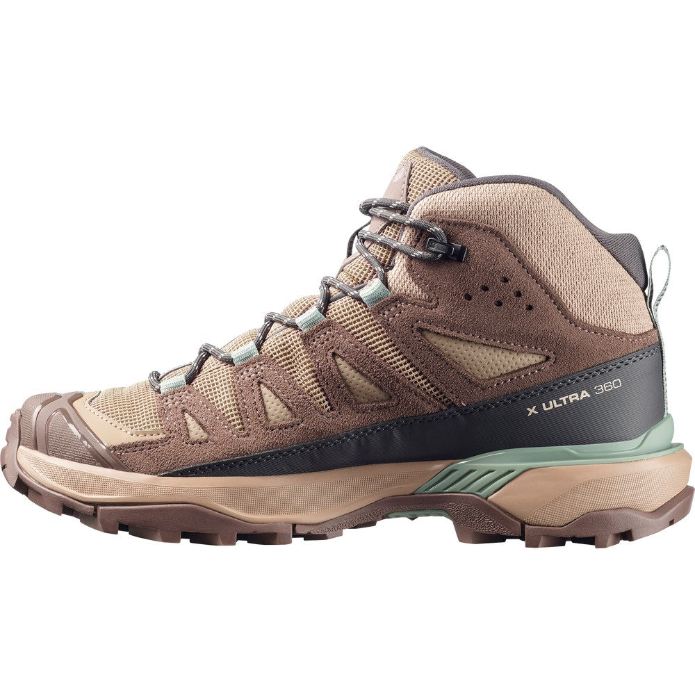Women's Waterproof Leather Mid Hiking Boots - Tan