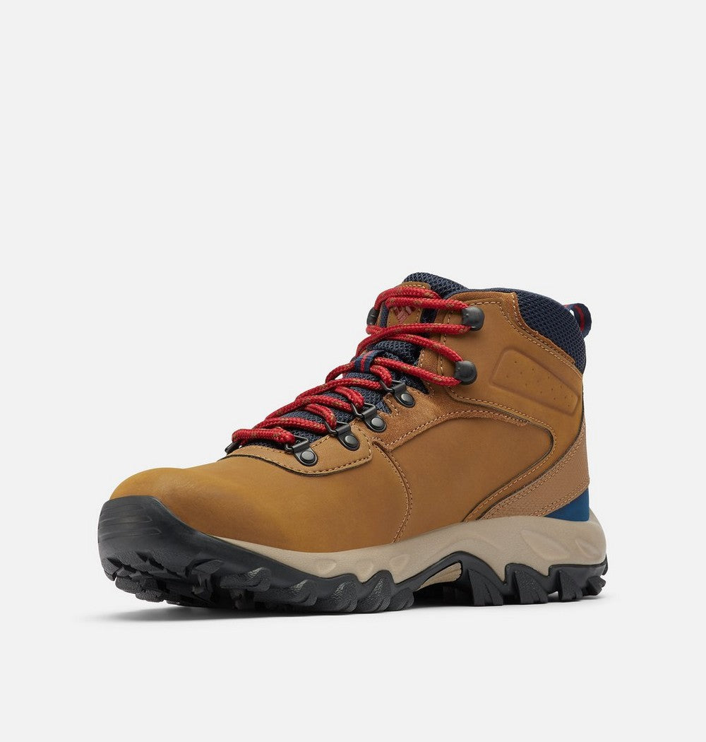 Men's Wide Waterproof Hiking Boot - Tan Blue