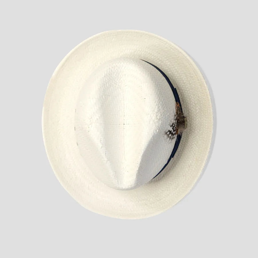 Miller Ranch Straw Trilby Fedora - Ivory