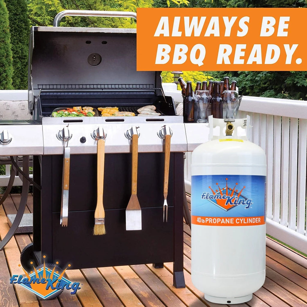 Flame King Steel Propane Tank 40 LB With OPD Valve