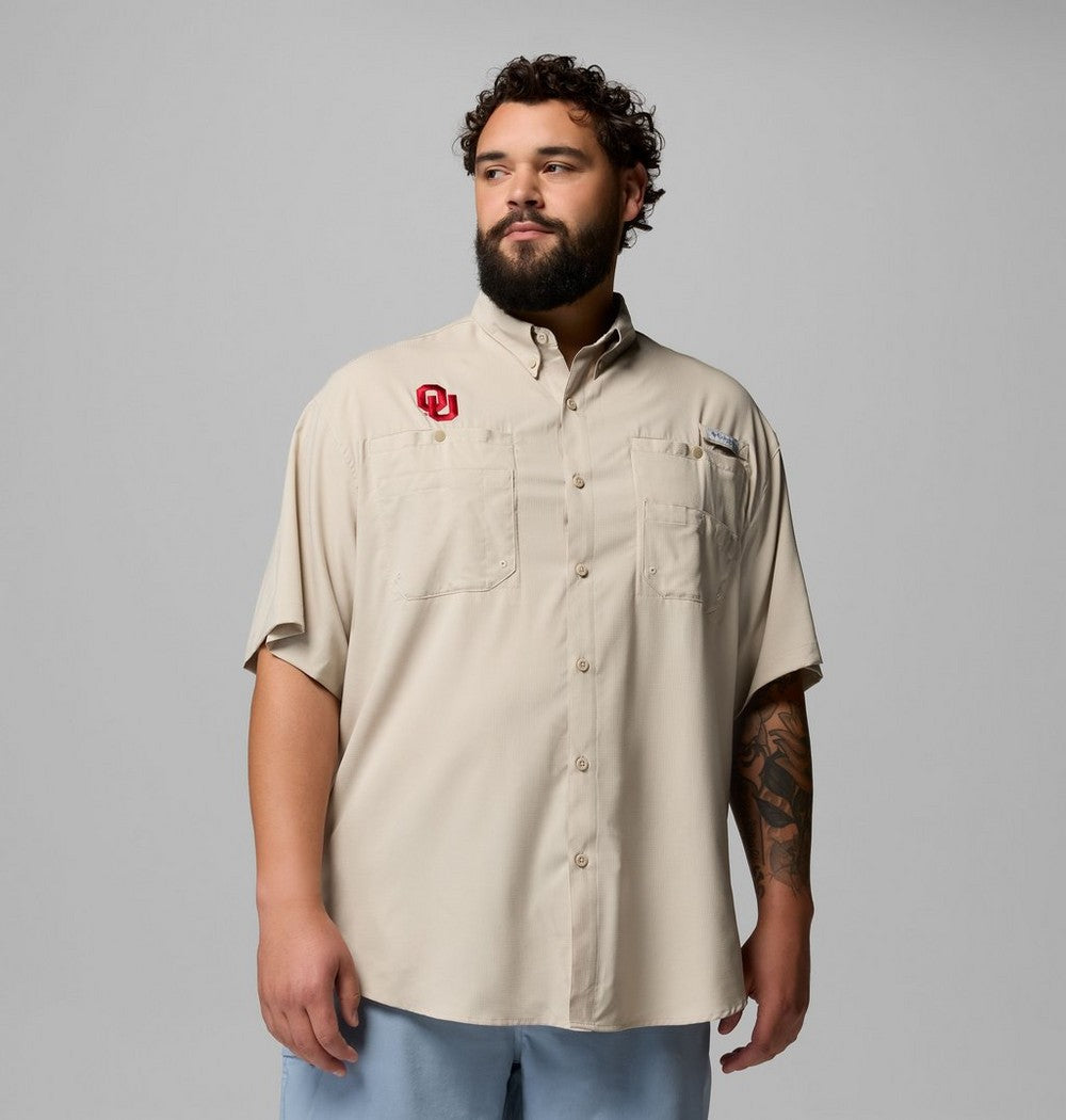 Men's Big UPF 40 Team Fishing Shirt - Tan