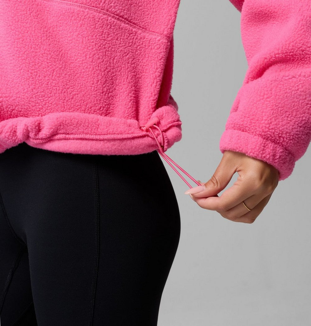 Women's Fleece Half-Zip Pullover - Blue Grey