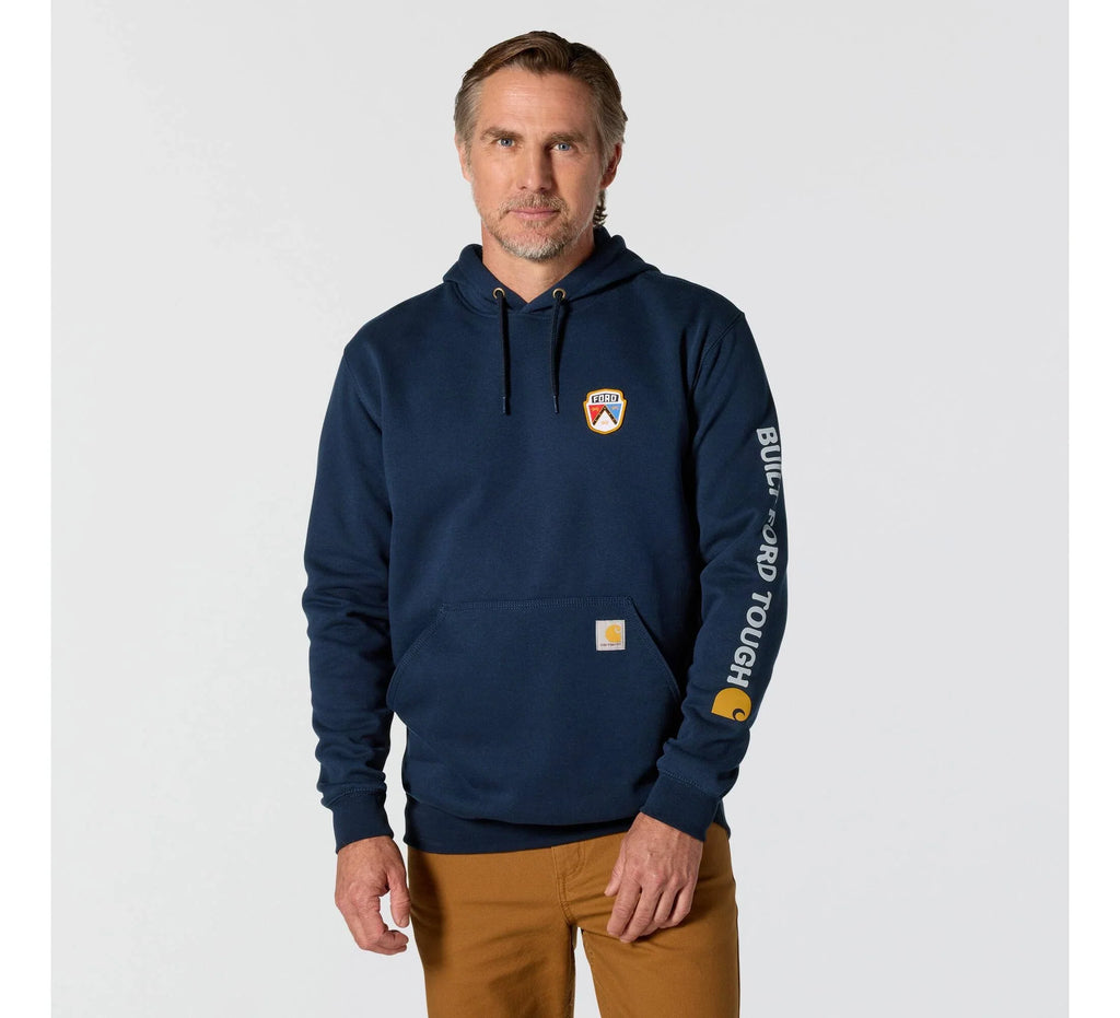 Men's Graphic Pullover Hoodie - Navy