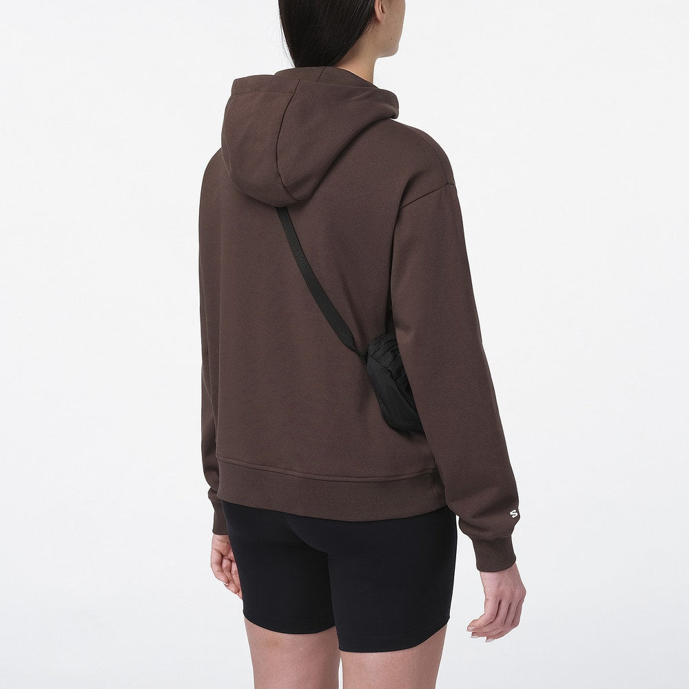 Women's Organic Cotton Hooded Pullover - Black