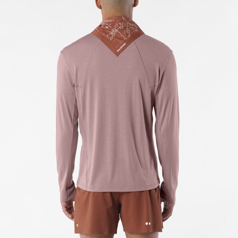 Men's Merino Blend Long Sleeve Base Layer - Antler