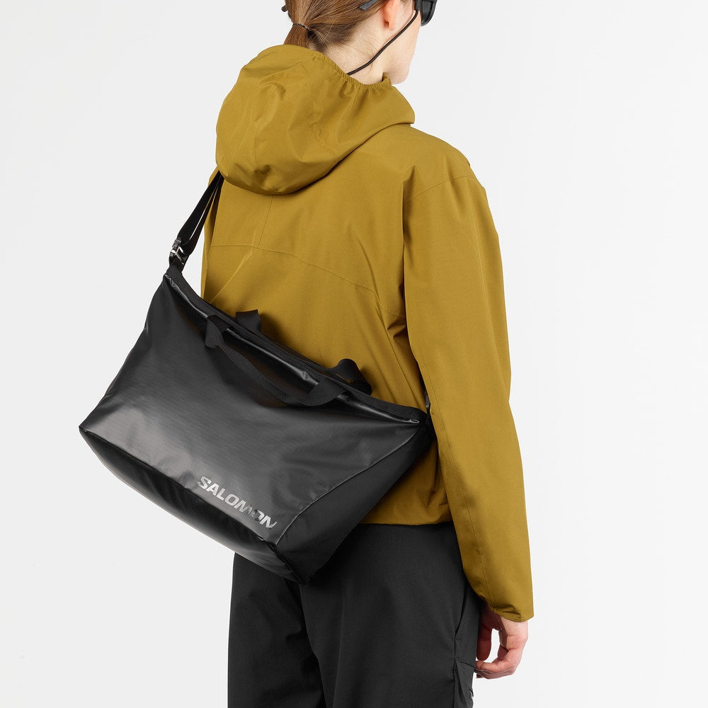 Small Water-Resistant Tote Bag - Gray