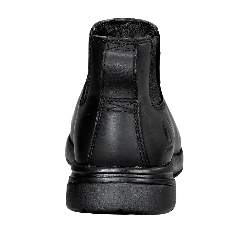 4-Inch Water-Resistant Nano Toe Pull-On Boot - Black
