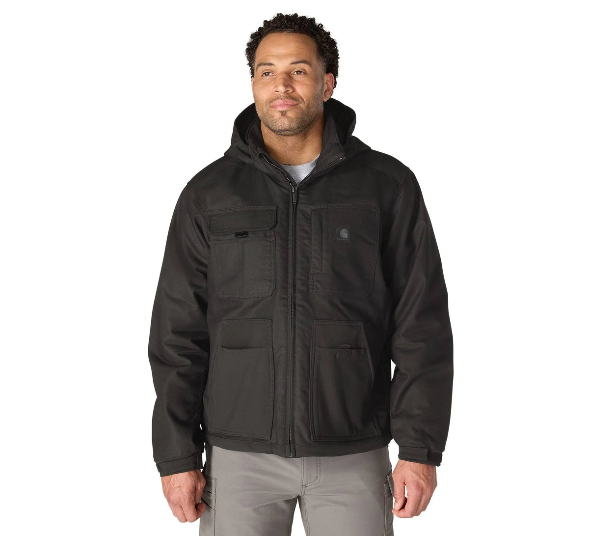 Men's Insulated Stretch Work Jacket - Olive