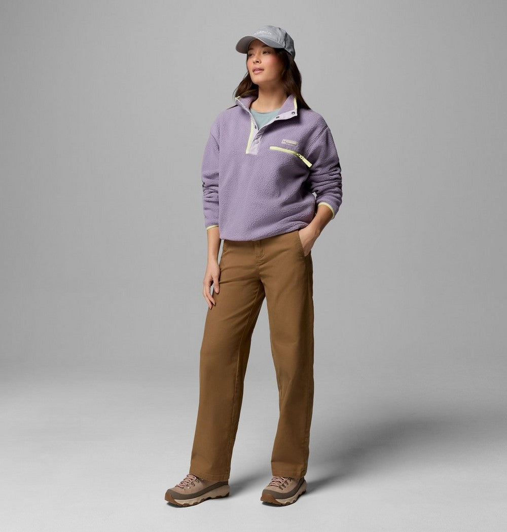 Women's Cropped Half-Snap Fleece Pullover