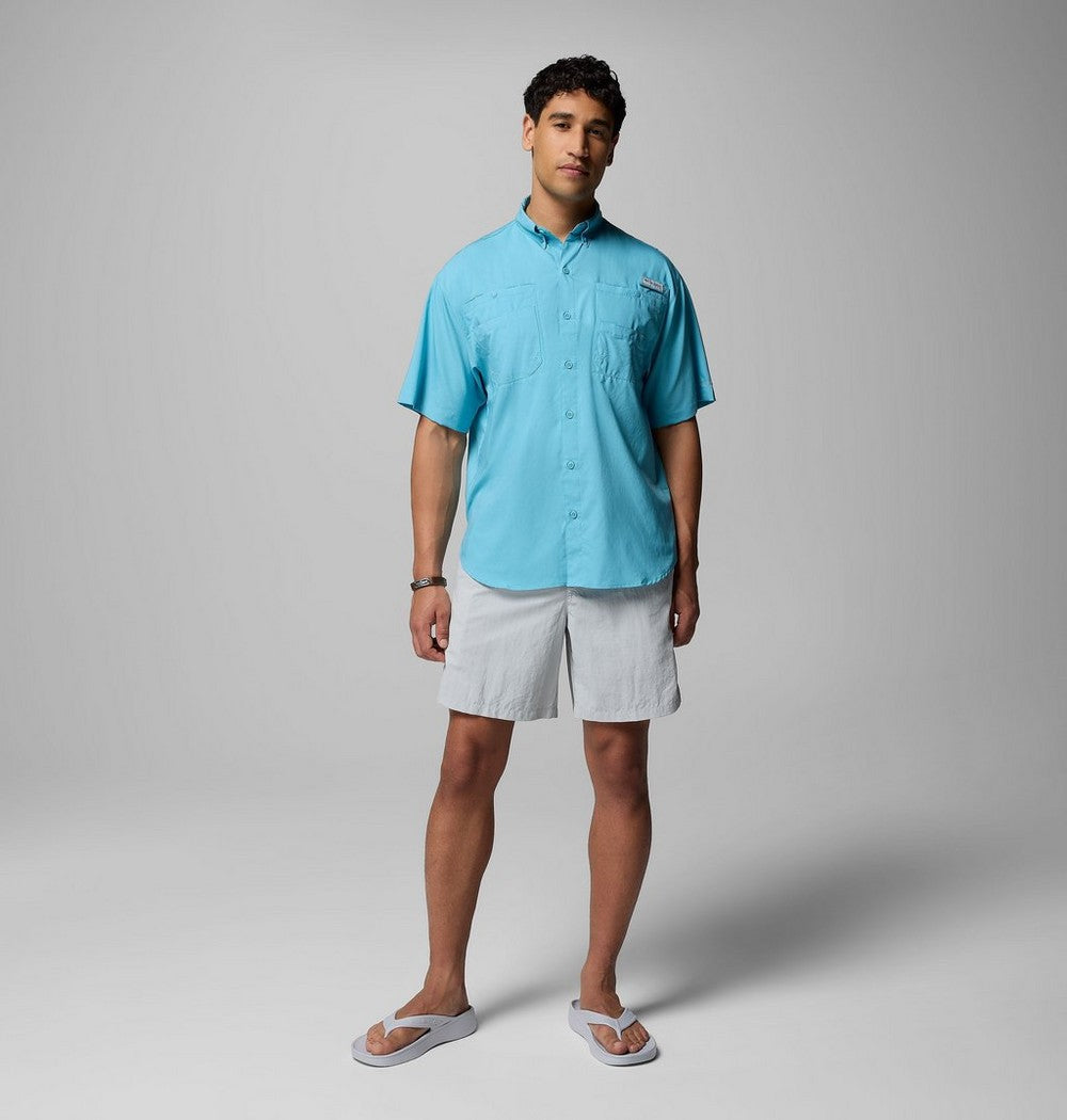 Men's Short-Sleeve Fishing Shirt - Blue