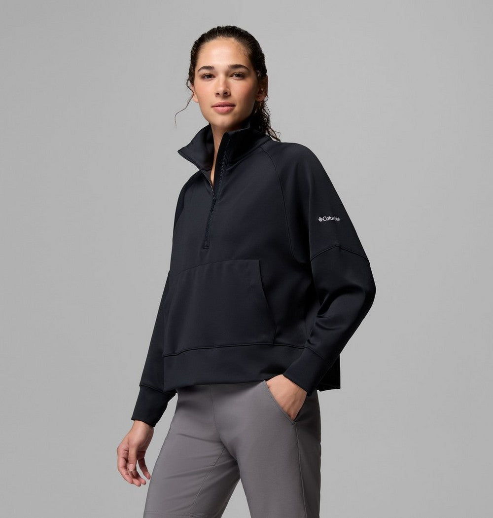 Women's Moisture-Wicking Quarter-Zip - Black