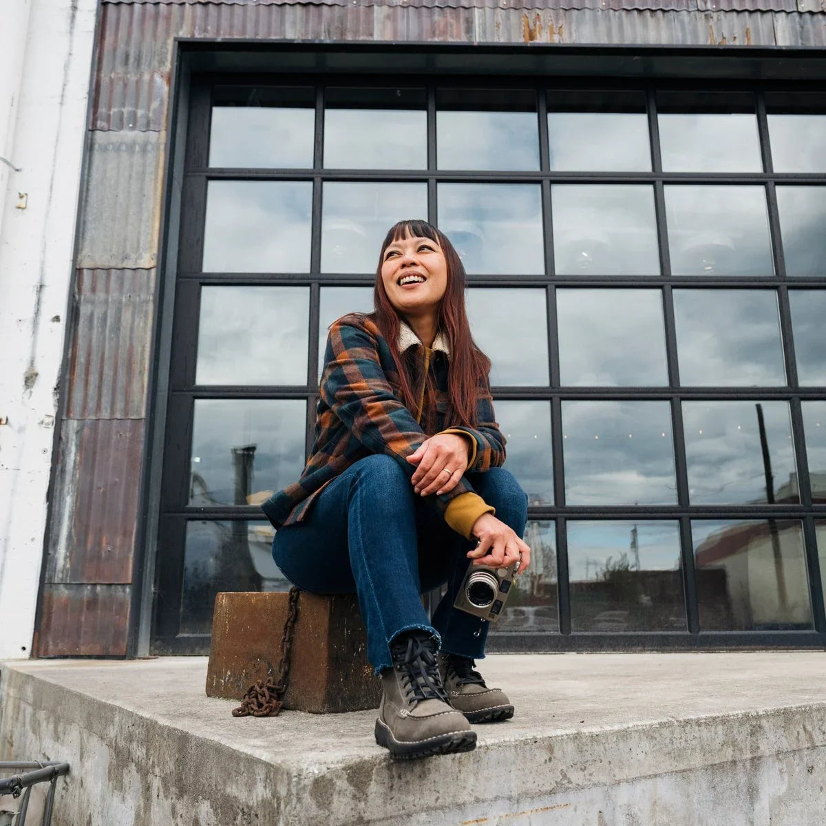 Women's Waterproof Moc Toe Leather Boot - Charcoal
