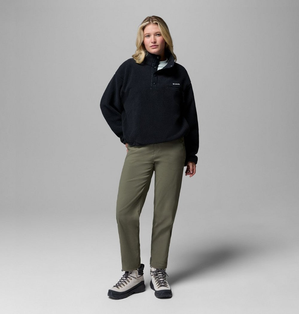 Women's Cropped Half-Snap Fleece Pullover