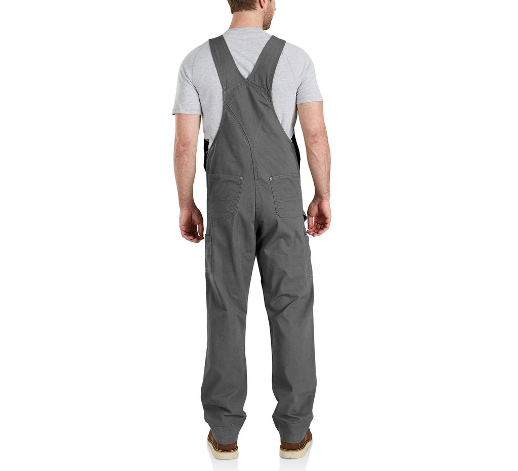 Stretch Canvas Bib Overalls - Gravel