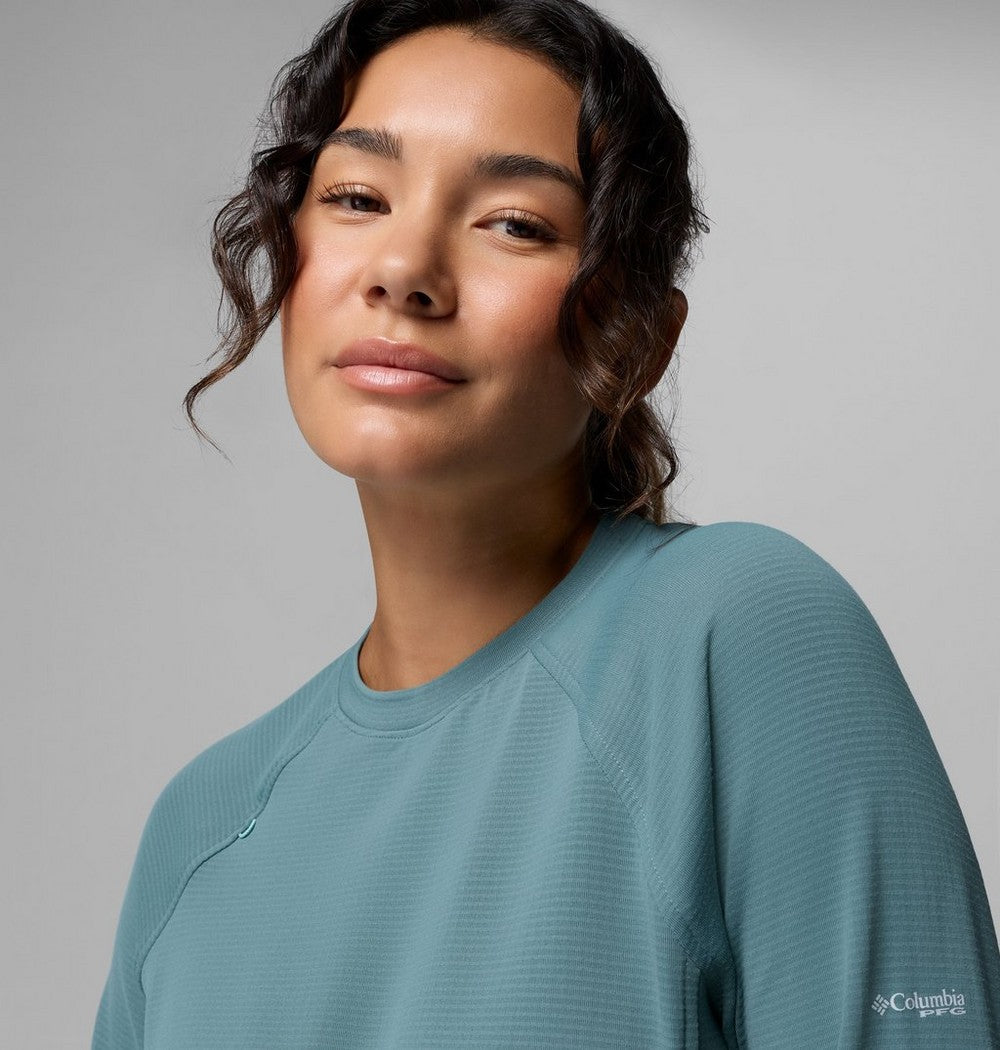 Women's UPF 50 Long Sleeve Crew - Gray