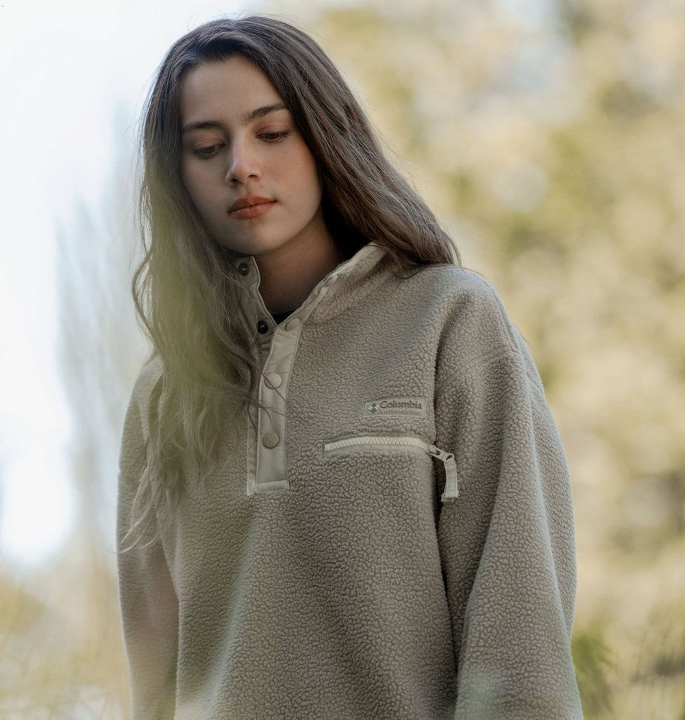 Women's Cropped Half-Snap Fleece Pullover