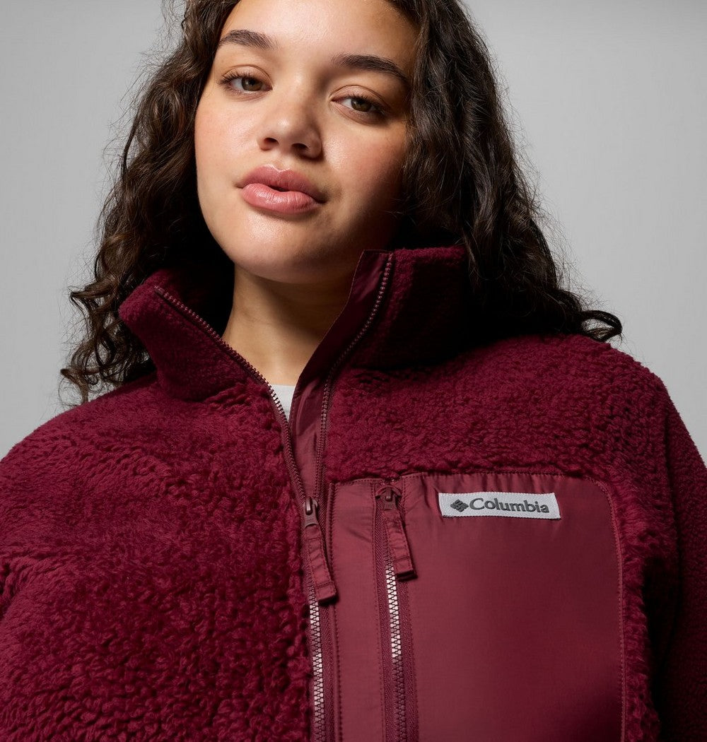 Women's Plus Sherpa Full-Zip Fleece - Grey