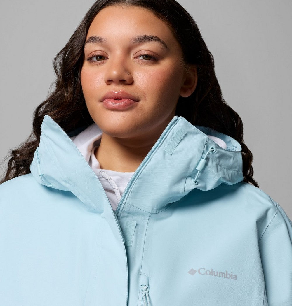 Women's Plus Size Waterproof Rain Jacket - Navy