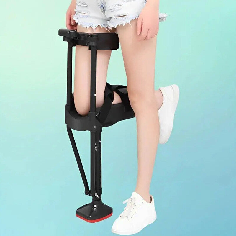 Hands-Free Knee Crutch - Adjustable Height With Padded Support