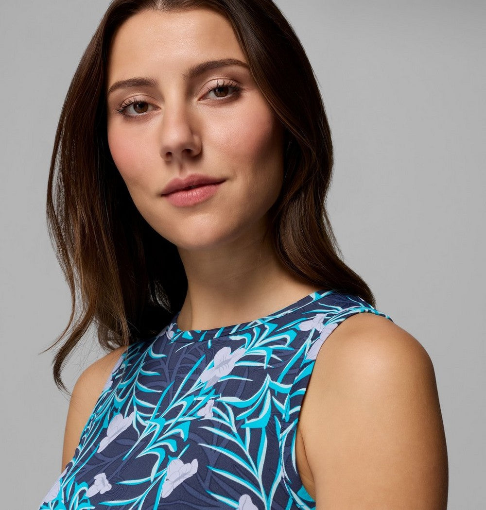 Women's UPF 50 Tank Dress - Gray Print