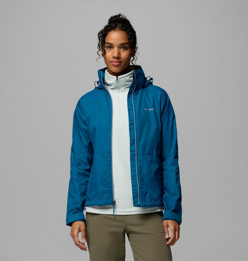 Women's Packable Water-Repellent Jacket - Blue