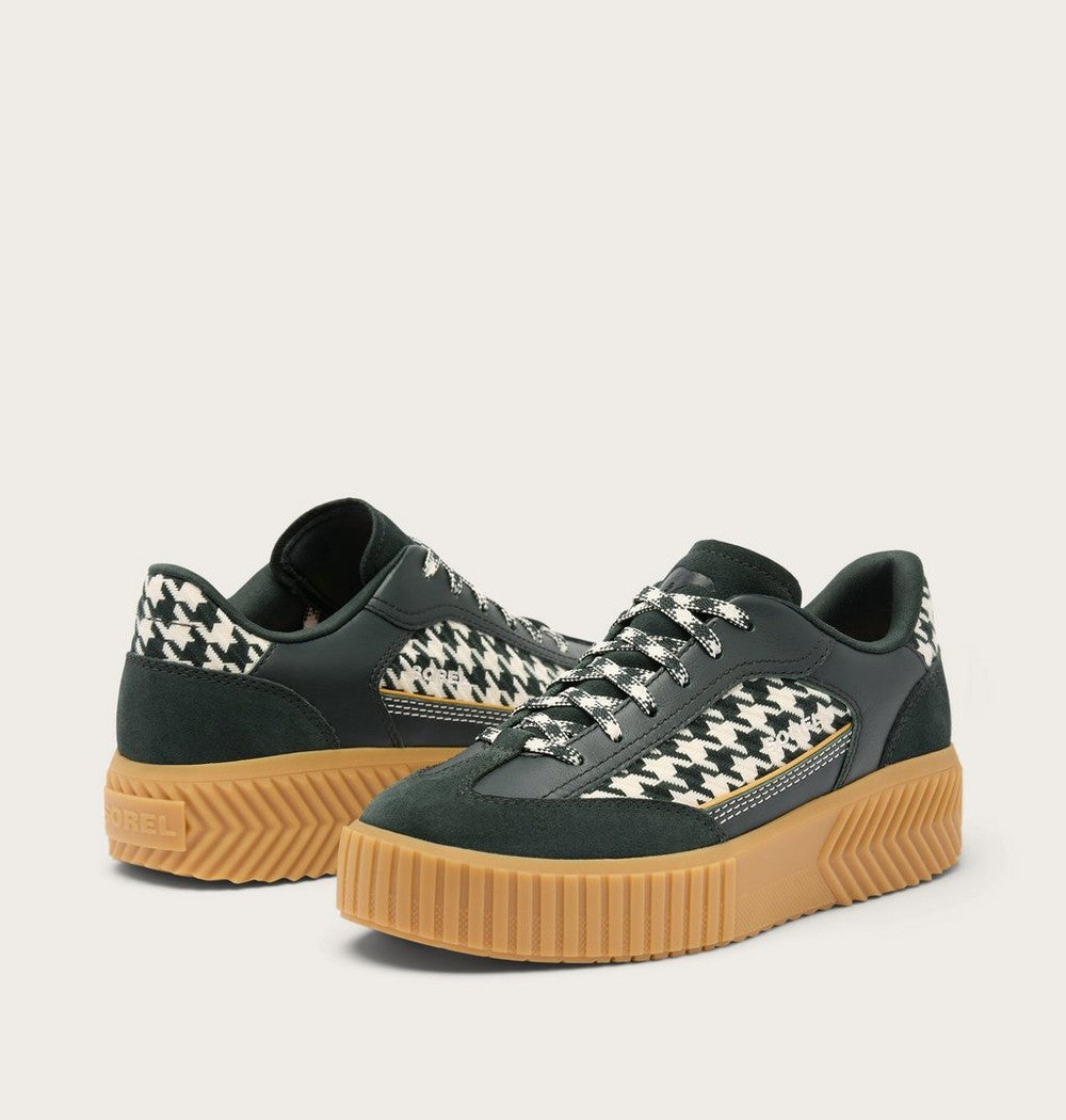 Women's T-Toe Leather Sneaker - Green