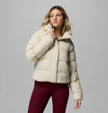 Women's Hooded Down Puffer Jacket - Grey
