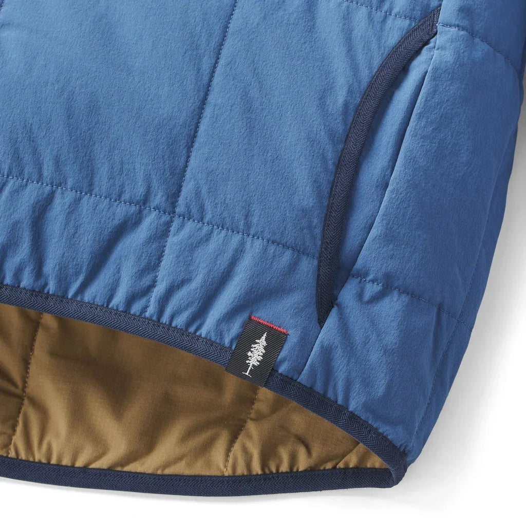 Insulated Snap-Front Shirt Jacket - Blue