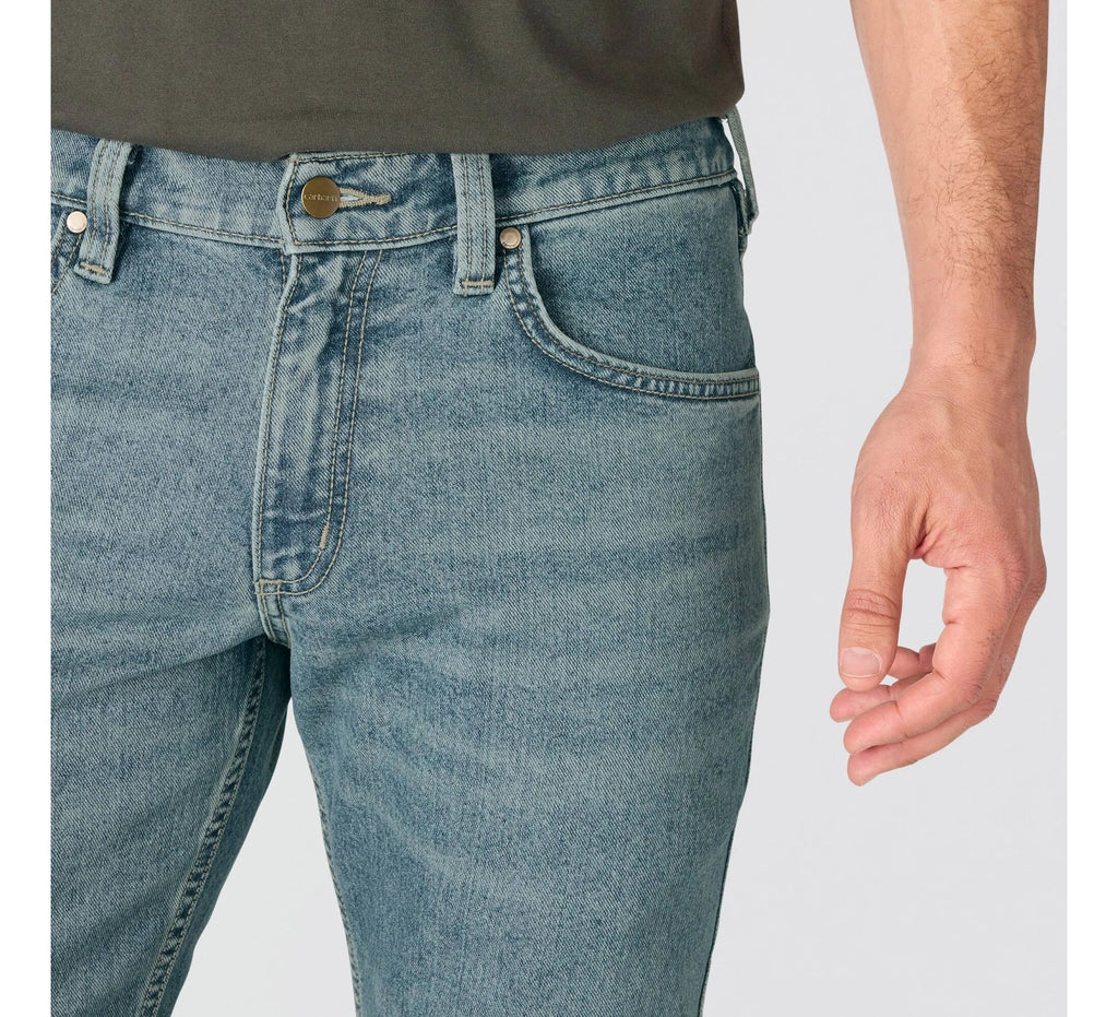 Men's Relaxed Bootcut Stretch Jeans - Blue