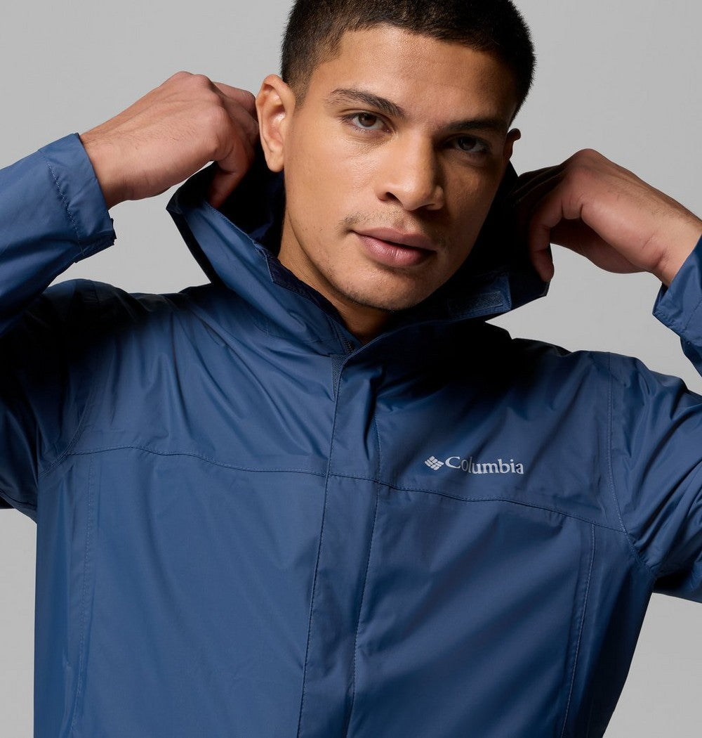 Men's Tall Waterproof Rain Jacket - Blue