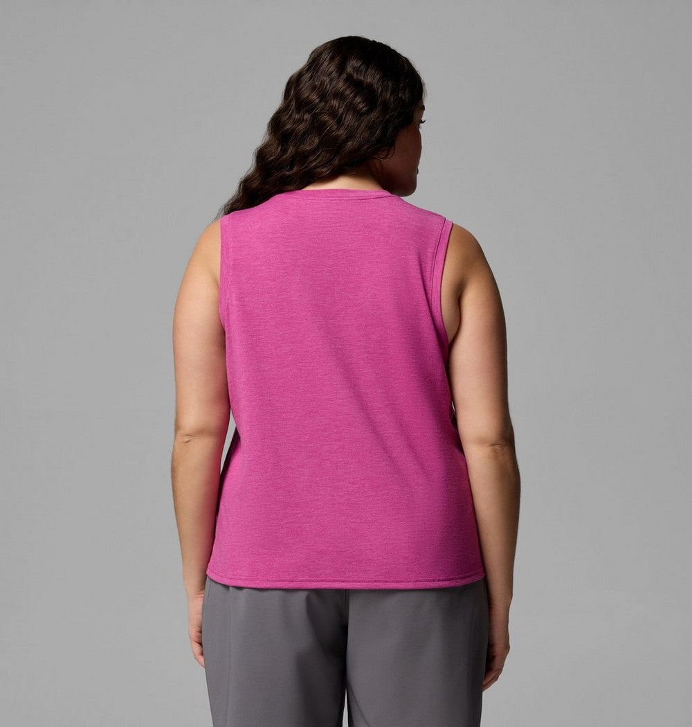 Women's Plus UPF 50 Stretch Tank - Grey