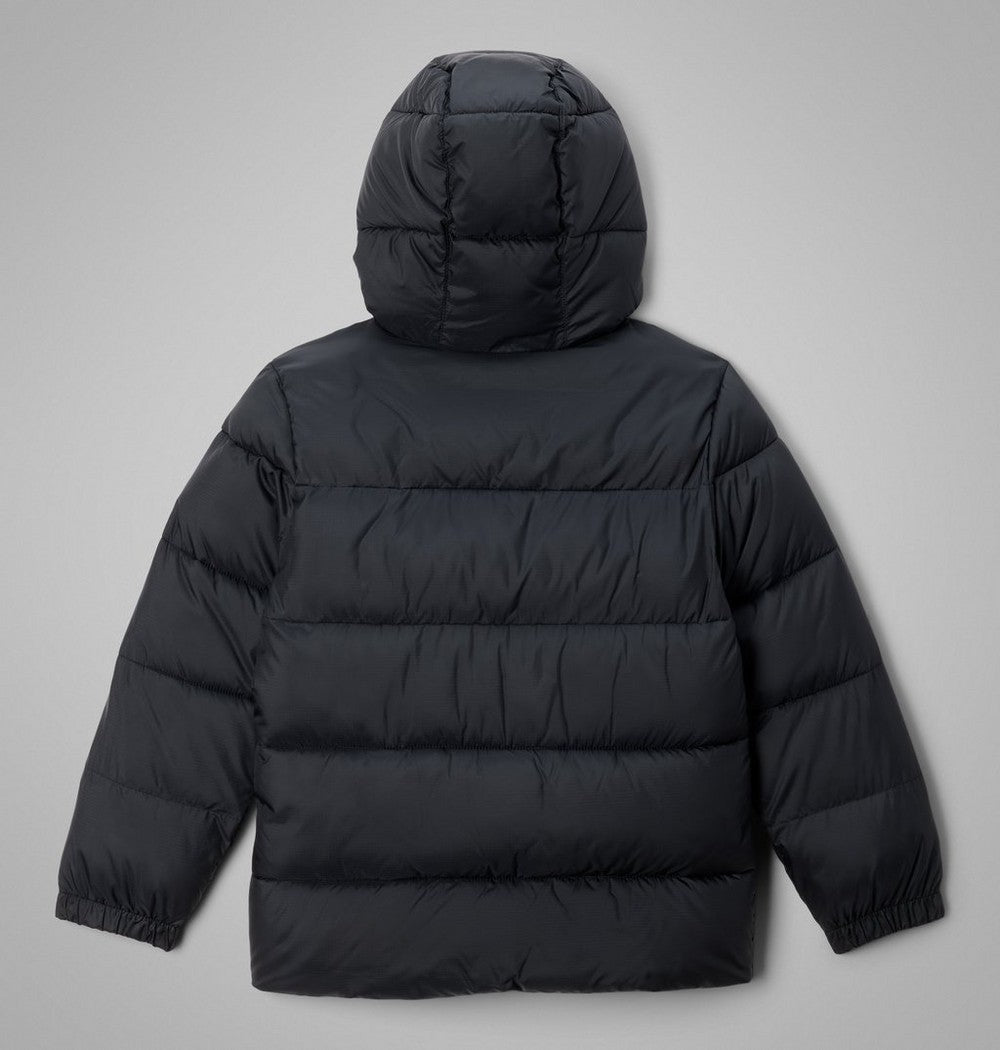 Kids' Hooded Insulated Puffer Jacket - Red Black