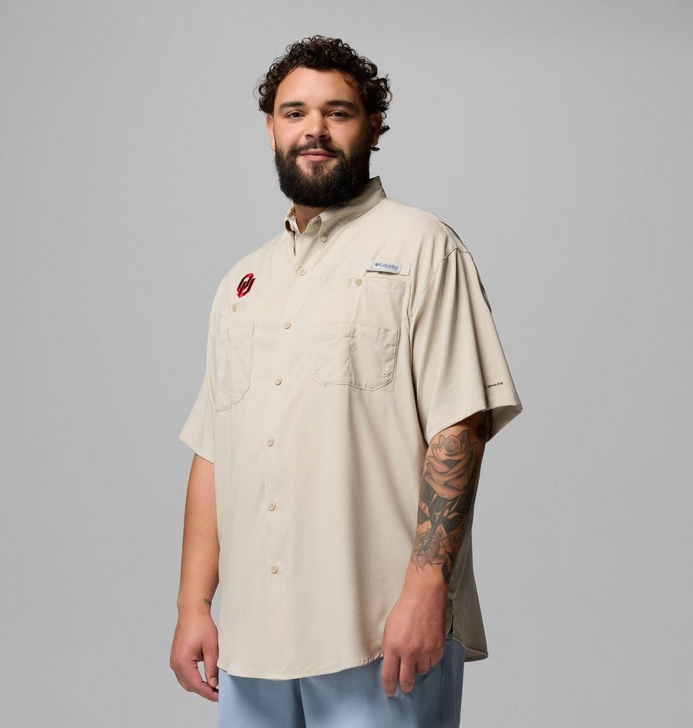 Men's Big UPF 40 Team Fishing Shirt - Tan
