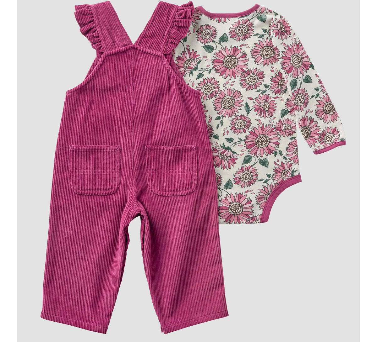 Baby 2-Piece Bodysuit & Corduroy Overall Set