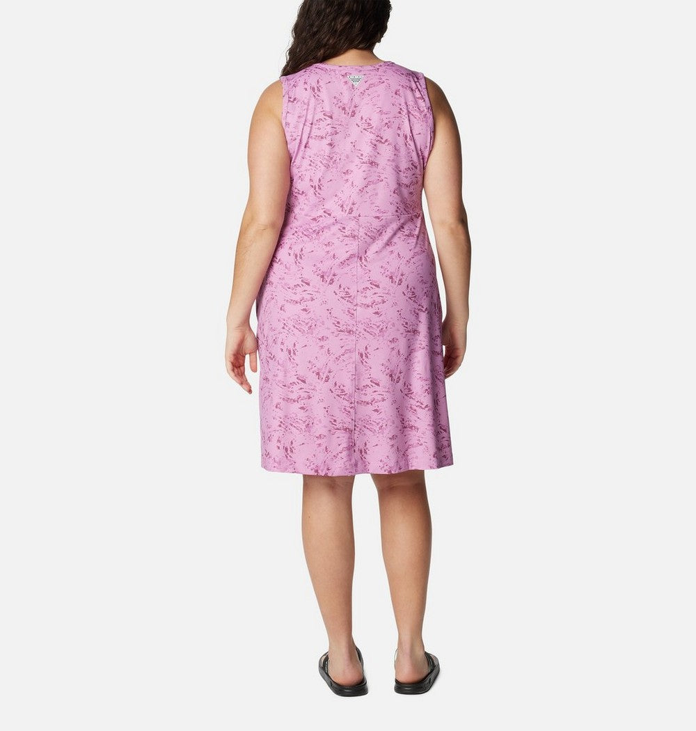 Women's Plus UPF 50 Tank Dress - Blue Print