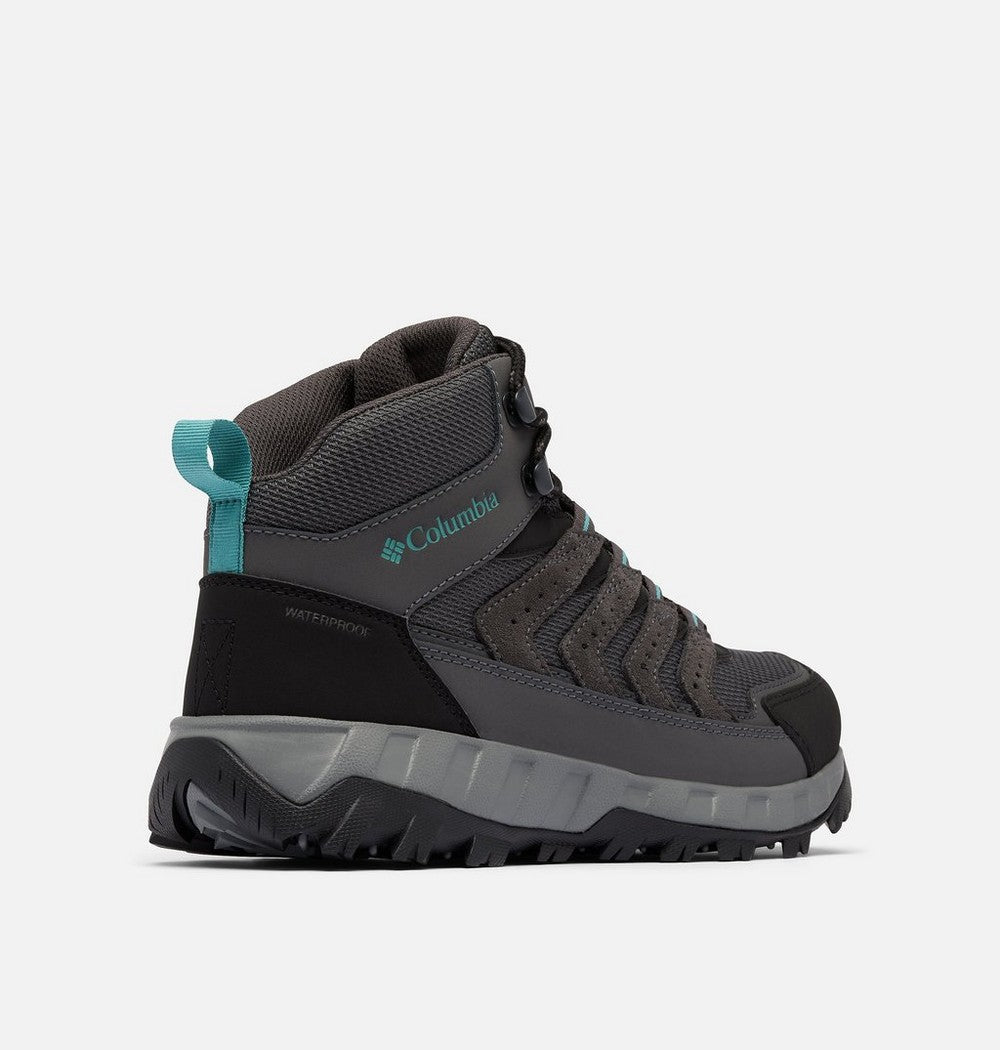 Women's Wide Waterproof Mid Hiking Shoe - Gray