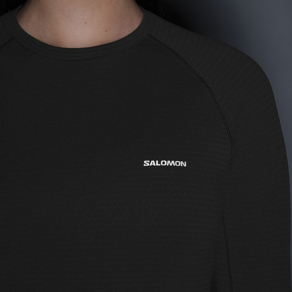 Women's Long Sleeve Fleece Base Layer - Black